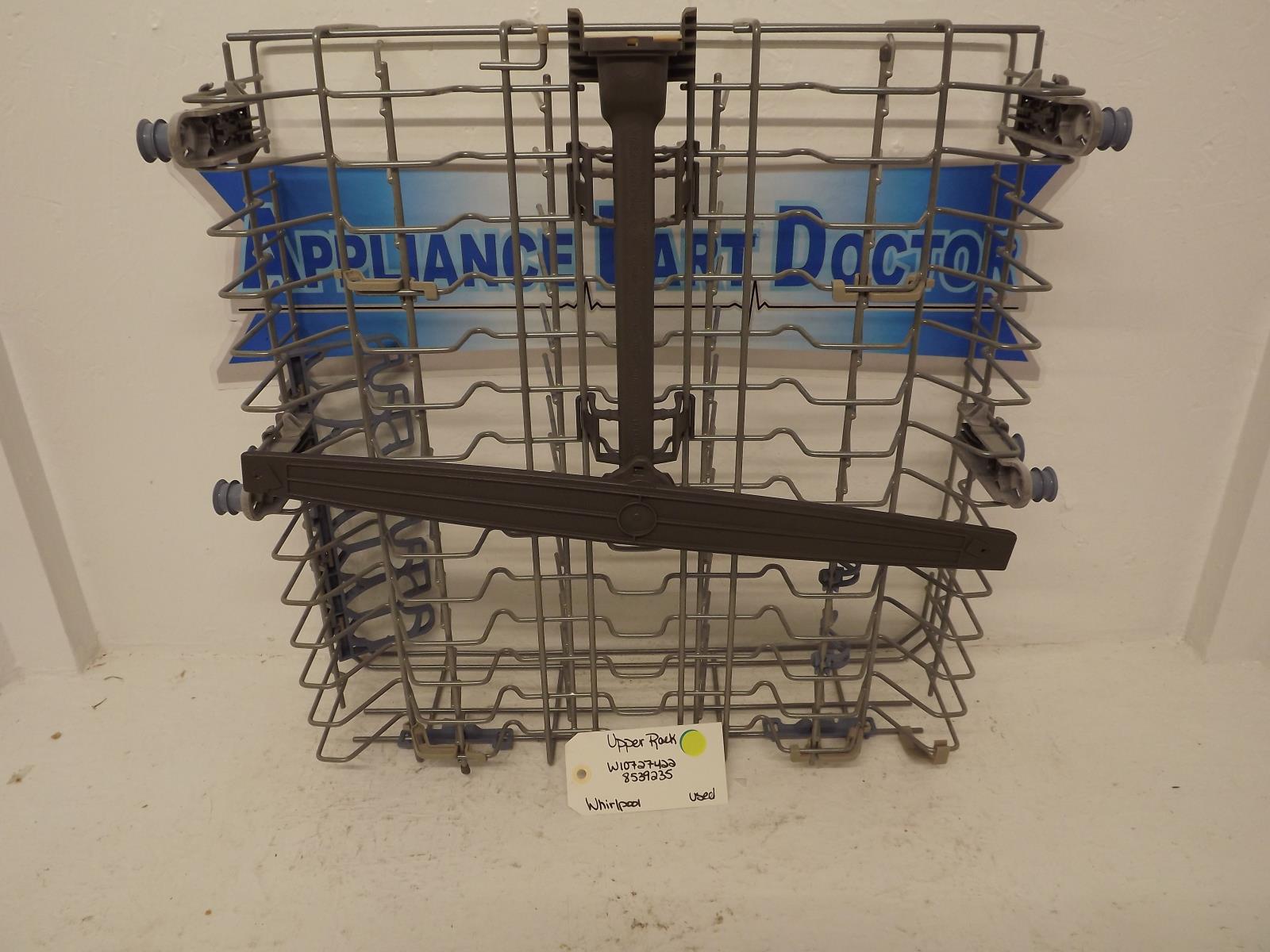 Whirlpool Dishwasher W10727422 8539235 Upper Rack Used Whirlpool Dishwasher W10727422 8539235 Upper Rack Used